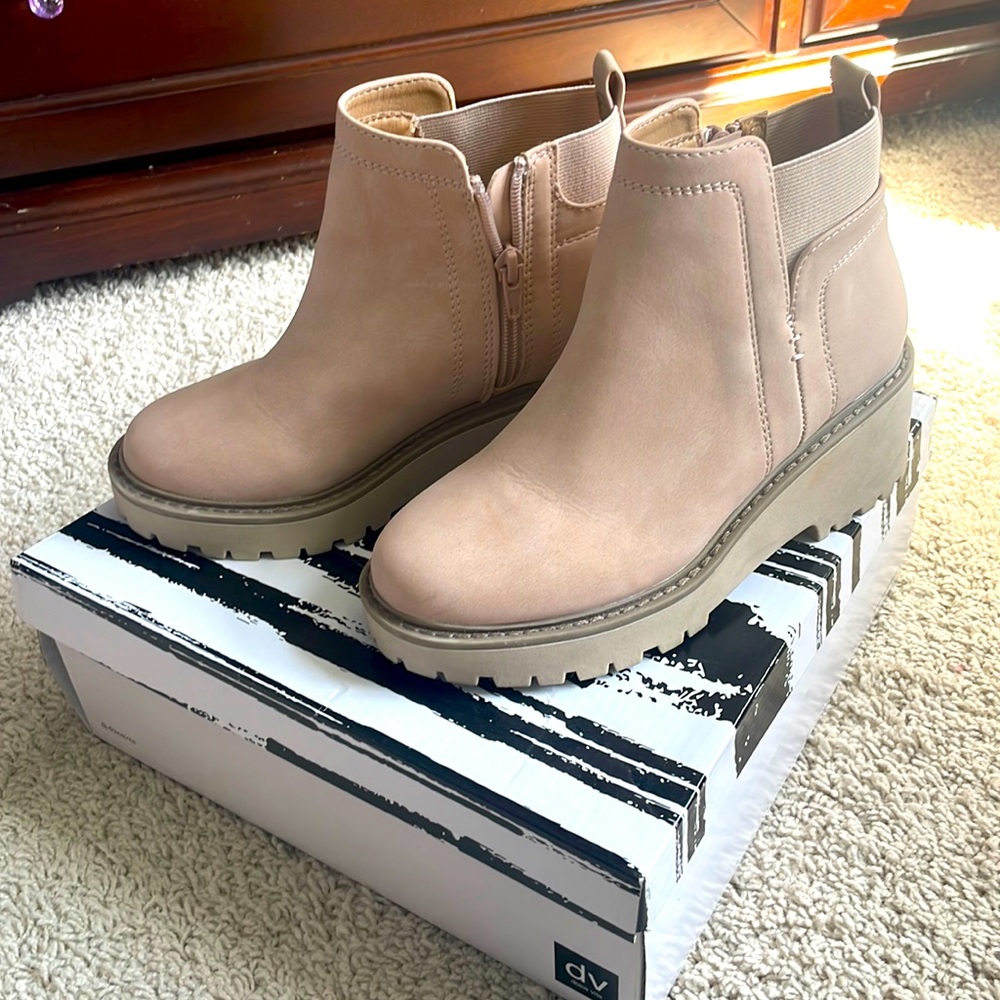 Girls blush pink booties- Dolce Vita